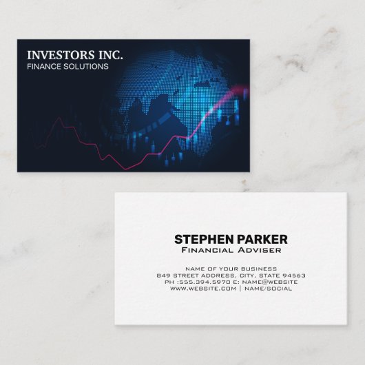 グローブ | 財務 名刺 (正面/裏面)