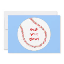 グローブ、野球の誕生日招待状を手に入れる