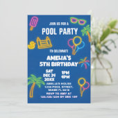 グロープールパーティー誕生日招待状 招待状 (スタンド正面)