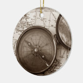 グローベロッターのクリスマス飾り セラミックオーナメント (左)