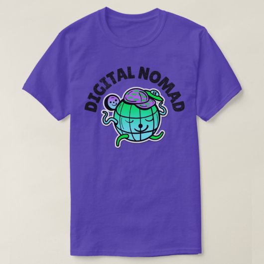 グローベロッター旅行デジタルノマド Tシャツ (デザイン正面)
