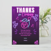 グローボーリングパーティー誕生日サンキューカード サンキューカード (スタンド正面)