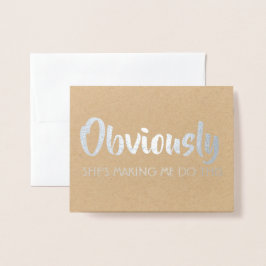 グローマおもしろいスマンまたは花婿介添人 – 明らかに 箔カード