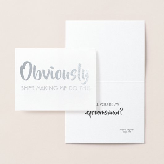 グローマおもしろいスマンまたは花婿介添人 – 明らかに 箔カード (ディスプレー)