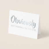 グローマおもしろいスマンまたは花婿介添人 – 明らかに 箔カード (正面)