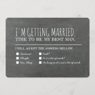 グローマおもしろいンスマン花婿介添人チェックリストの提案 招待状