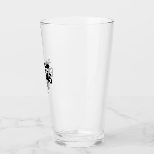 グロームズマンバチュラーパーティ結婚式の引き出物ビールピント タンブラーグラス (左)