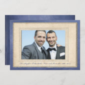 グロームズ夫ユニオンゲイ結婚ズ発表 招待状 (正面/裏面)