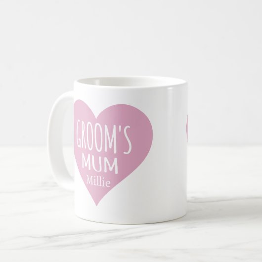 グロームーム結婚式の引き出物コーヒーマグ記念ギフト コーヒーマグカップ (正面左)