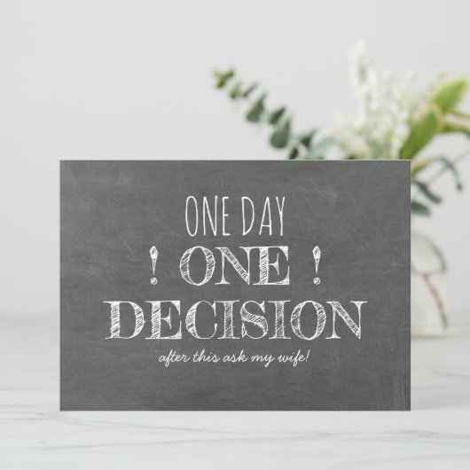 グローメおもしろいンスマンまたは花婿介添人の提案 招待状 (スタンド正面)