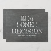 グローメおもしろいンスマンまたは花婿介添人の提案 招待状 (正面/裏面)