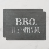 グローメおもしろいンスマンまたは花婿介添人の提案 招待状 (正面/裏面)