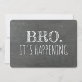 グローメおもしろいンスマンまたは花婿介添人の提案 招待状 (正面)