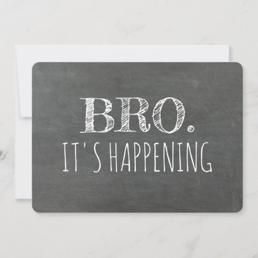 グローメおもしろいンスマンまたは花婿介添人の提案 招待状 (正面)