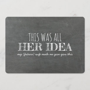 グローメおもしろいンスマンまたは花婿介添人の提案 招待状