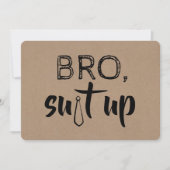 グローメおもしろいンスマンまたは花婿介添人の提案 招待状 (正面)