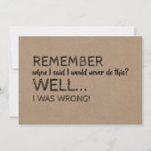 グローメおもしろいンスマンまたは花婿介添人の提案 招待状 (正面)