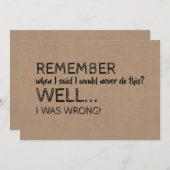 グローメおもしろいンスマンまたは花婿介添人の提案 招待状 (正面/裏面)