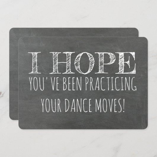 グローメおもしろいンスマンまたは花婿介添人の提案 招待状 (正面/裏面)