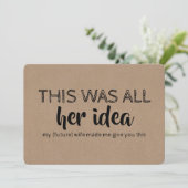 グローメおもしろいンスマンまたは花婿介添人の提案 招待状 (スタンド正面)