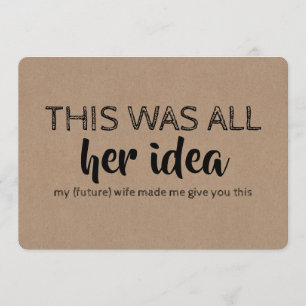 グローメおもしろいンスマンまたは花婿介添人の提案 招待状