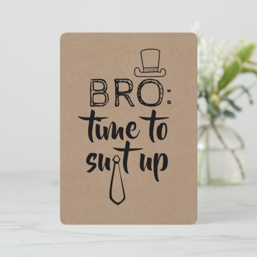 グローメおもしろいンスマンまたは花婿介添人の提案 招待状 (スタンド正面)