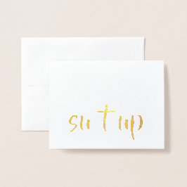 グローメおもしろいンスマンまたは花婿介添人の提案 箔カード