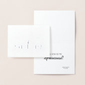 グローメおもしろいンスマンまたは花婿介添人の提案 箔カード (ディスプレー)