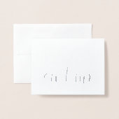 グローメおもしろいンスマンまたは花婿介添人の提案 箔カード (封筒付き正面)