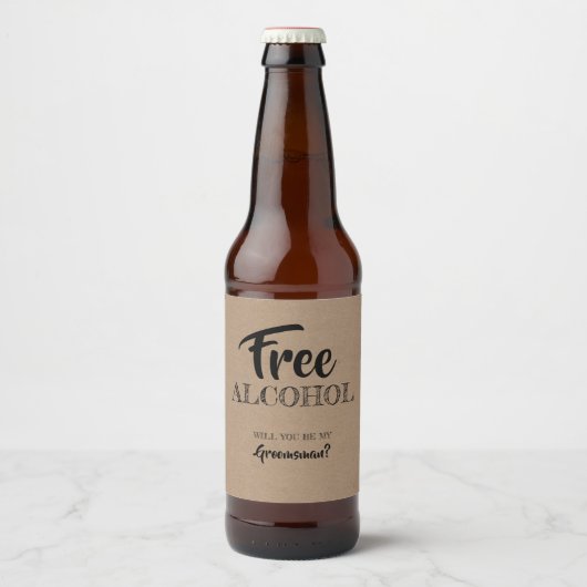 グローメおもしろいンスマン提案 ビールラベル (正面)