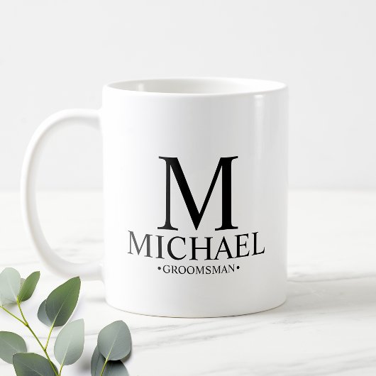 グローメモダンンパーソナライズされたスマン コーヒーマグカップ