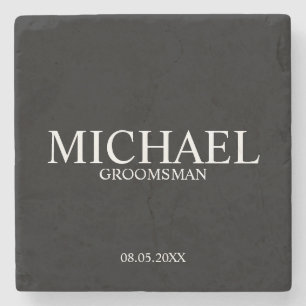 グローメモダンンパーソナライズされたスマン ストーンコースター