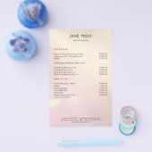 グローモダンサロンフライヤー チラシ (シングル)