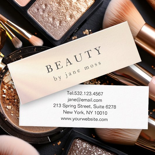 グローモダンサロンミニ名刺 スキニー名刺