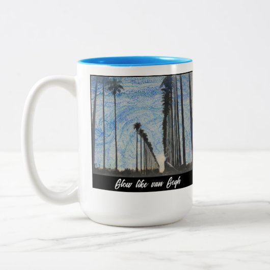 グローライクバンゴッホマグ ツートーンマグカップ (左)