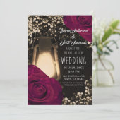 グローランタン素朴およびマゼンタバラ結婚ズ 招待状 (スタンド正面)