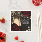 グローランタン素朴ダークレッドローゼズスウィート16グラム スタンダードカクテルナプキン (インサイチュ)