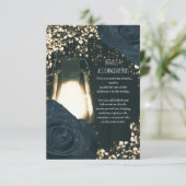 グローランタン素朴ブルーブラックバラズ結婚 エンクロージャーカード (スタンド正面)