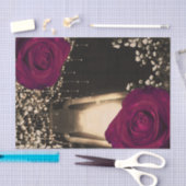 グローランタン素朴マゼンタベリーバラズ結婚ズ 薄葉紙 (クラフト)