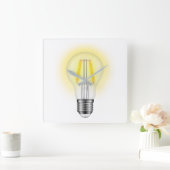 グローランプ スクエア壁時計 (ホーム)