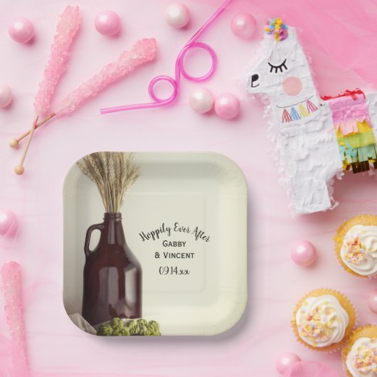 グローラーは小麦をホップピリとホップスの後に結婚続ける ペーパープレート (パーティー)