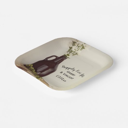 グローラーホップスデイジーホッピリー結婚ズの ペーパープレート (傾斜あり)