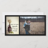 グローラーホップ小麦ブルワリー結婚式の日付を保存 セーブザデート (正面)