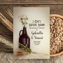 グローラー、ホップとデイジーブルワリー結婚ズ 三つ折りプログラム