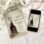 グローラー、ホップとデイジー醸造所リハーサルディナー 招待状