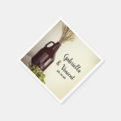 グローラー、ホップと小麦結婚醸造所 スタンダードカクテルナプキン (角)