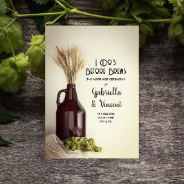 グローラー、ホップと小麦結婚醸造所 三つ折りプログラム