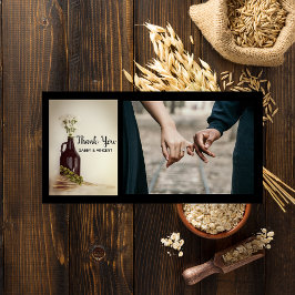 グローラー、ホップ、デイジー醸造所結婚有感謝 サンキューカード