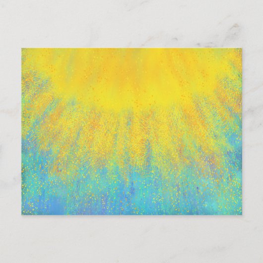 グローリコンテンポラリースモダンクリスア絵画ート ポストカード (正面)