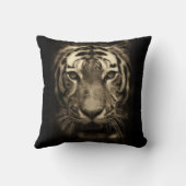 グローリングタイガー顔インセピアトーンズ クッション (裏面)